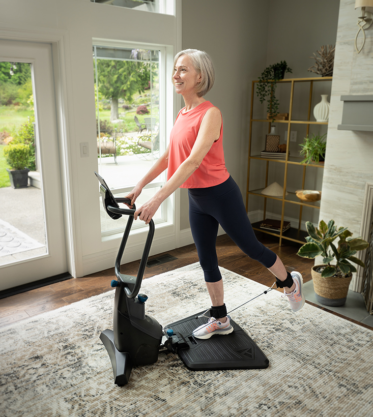 Woman Exercising on FitForm Home Gym