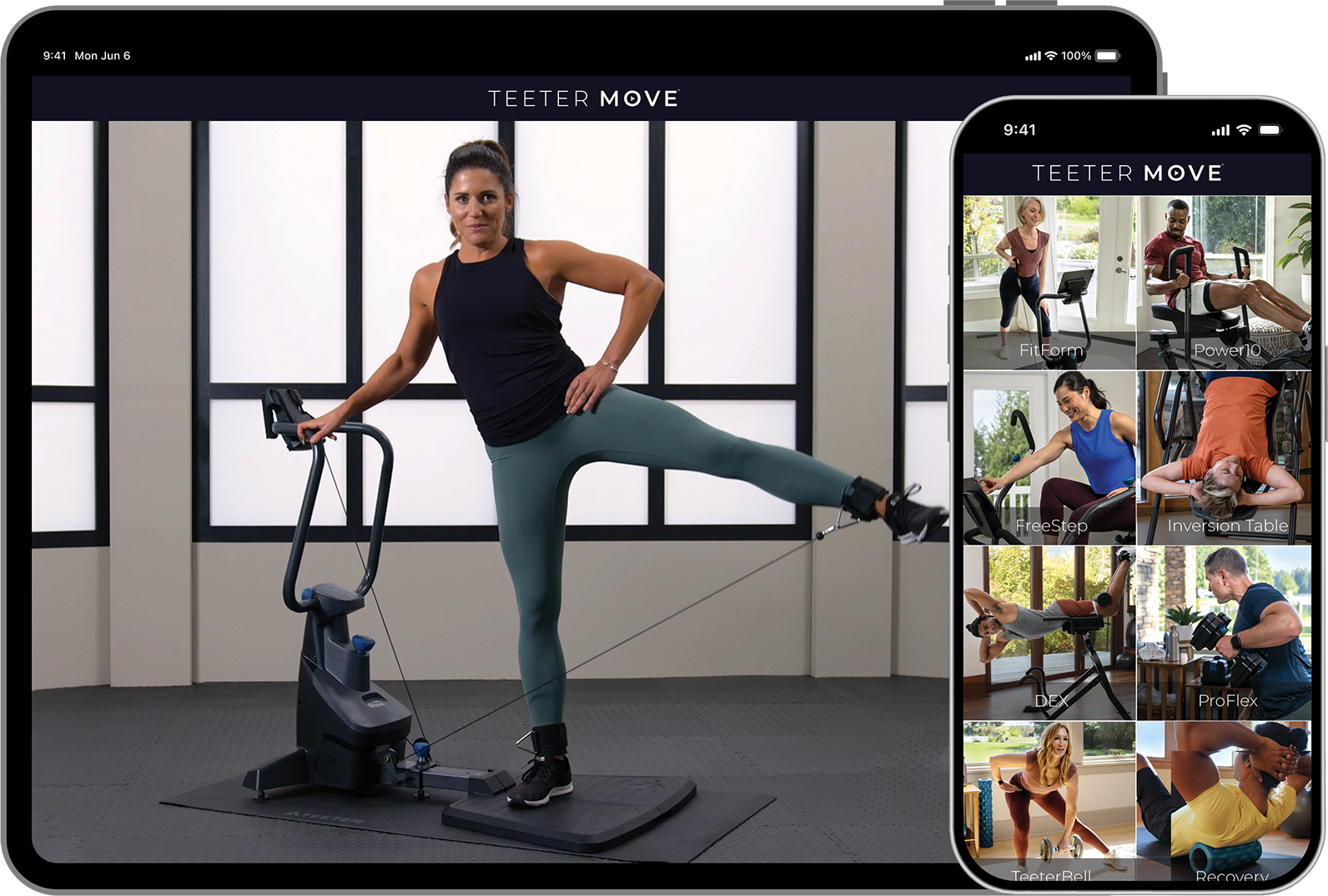 Teeter Move App on iPad and iPhone
